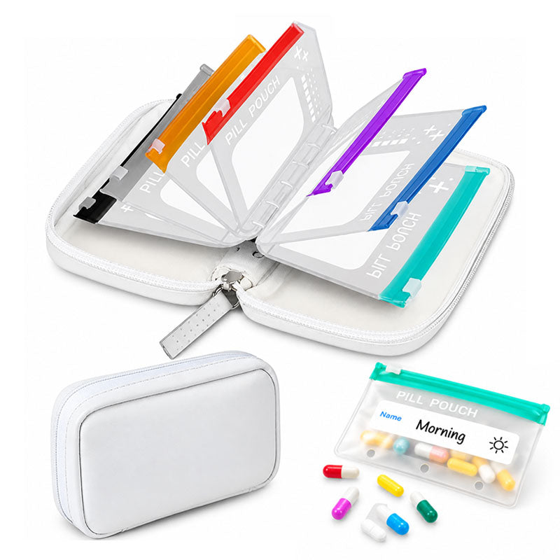 Molvirae™ Modular Wellness Wallet – 7-Pouch Medication & Supplement Organizer (Offer)