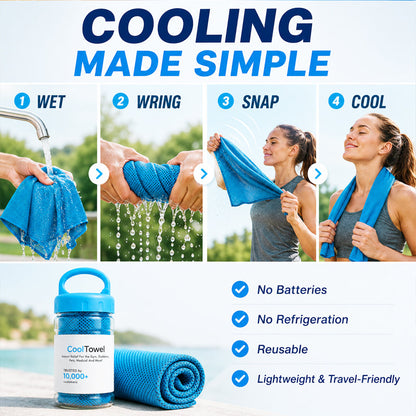 🔥Cooling Towel for Sports, Gym & Fitness – Quick-Dry Microfiber Sweat Towel (OFFER2)