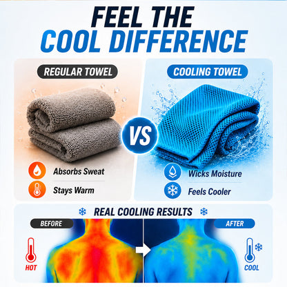 🔥Cooling Towel for Sports, Gym & Fitness – Quick-Dry Microfiber Sweat Towel (OFFER2)