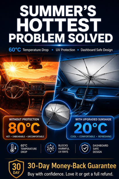 🔥Last Day 50% OFF - Martie™ 2026 Upgraded Car Windshield Sun Shade Umbrella