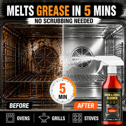 🔥Martie™ No-Scrub Oven & Grill Cleaner for Stubborn Grease & Burnt Residue