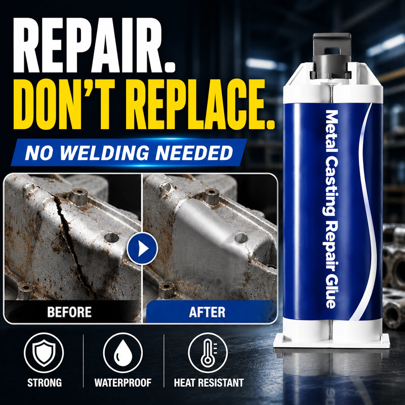 Martie™ Metal Casting Repair Glue 🛠️ Waterproof • Heat Resistant • Heavy-Duty Bond