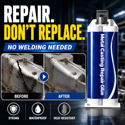 Martie™ Metal Casting Repair Glue 🛠️ Waterproof • Heat Resistant • Heavy-Duty Bond