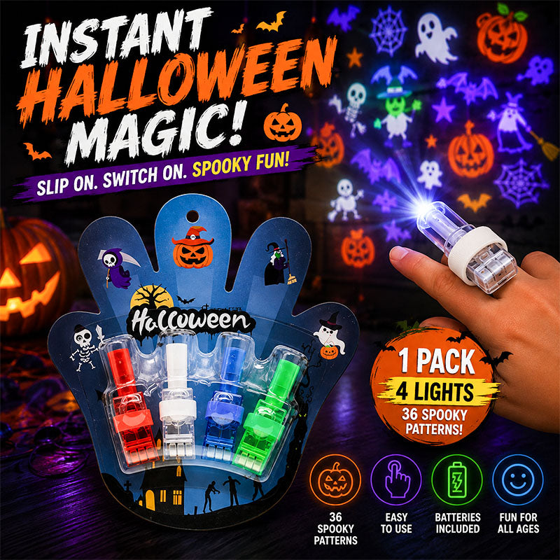 🎃 Halloween Finger Projector Lights – Mini Pattern Projector (offer)