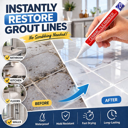 🖌️Martie™ Anti-Mould & Waterproof Joint Pen for Ceramic Tiles!
