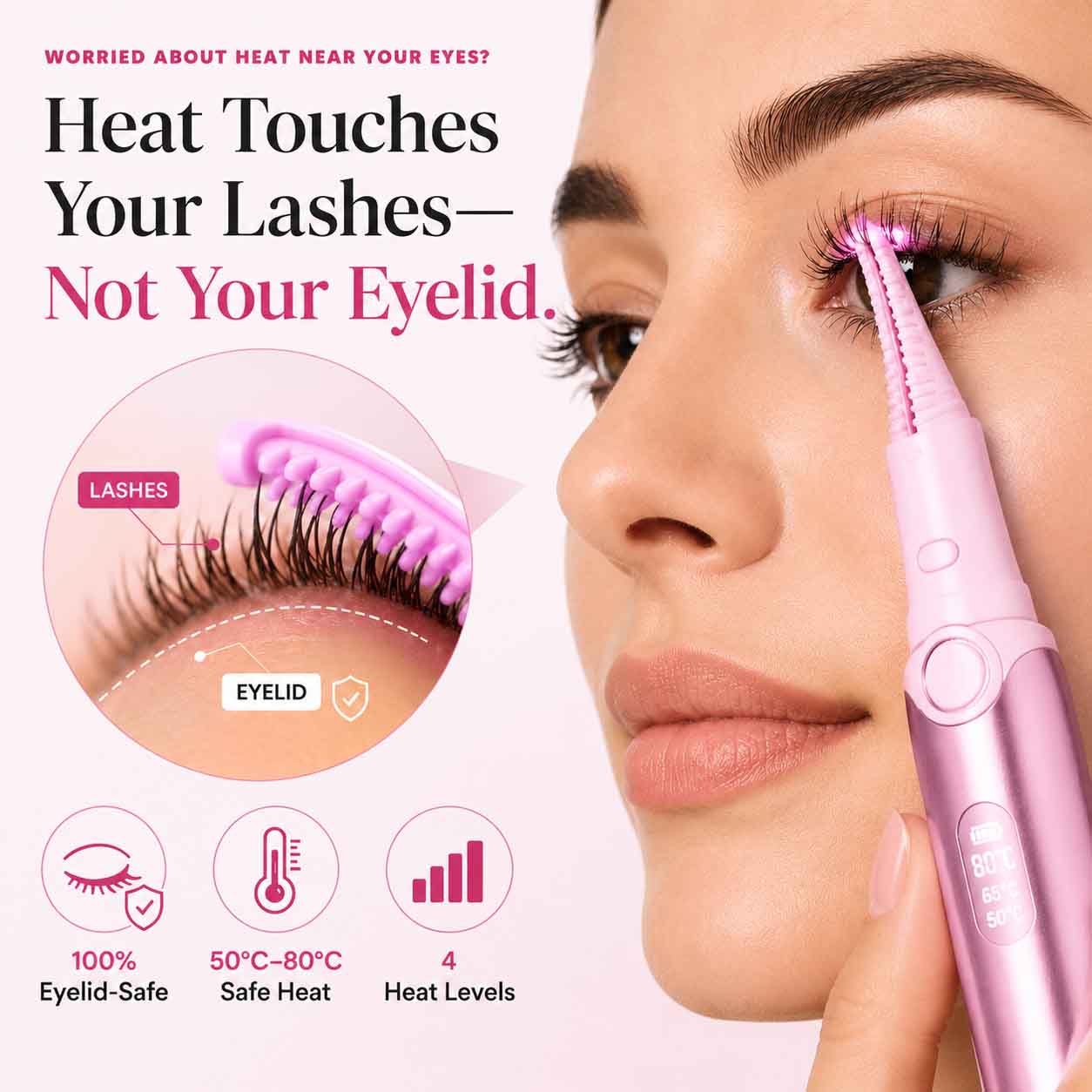 ✨Rechargeable Heated Eyelash Curler | Get Long-Lasting Perfect Lash Curls Anytime🔋
