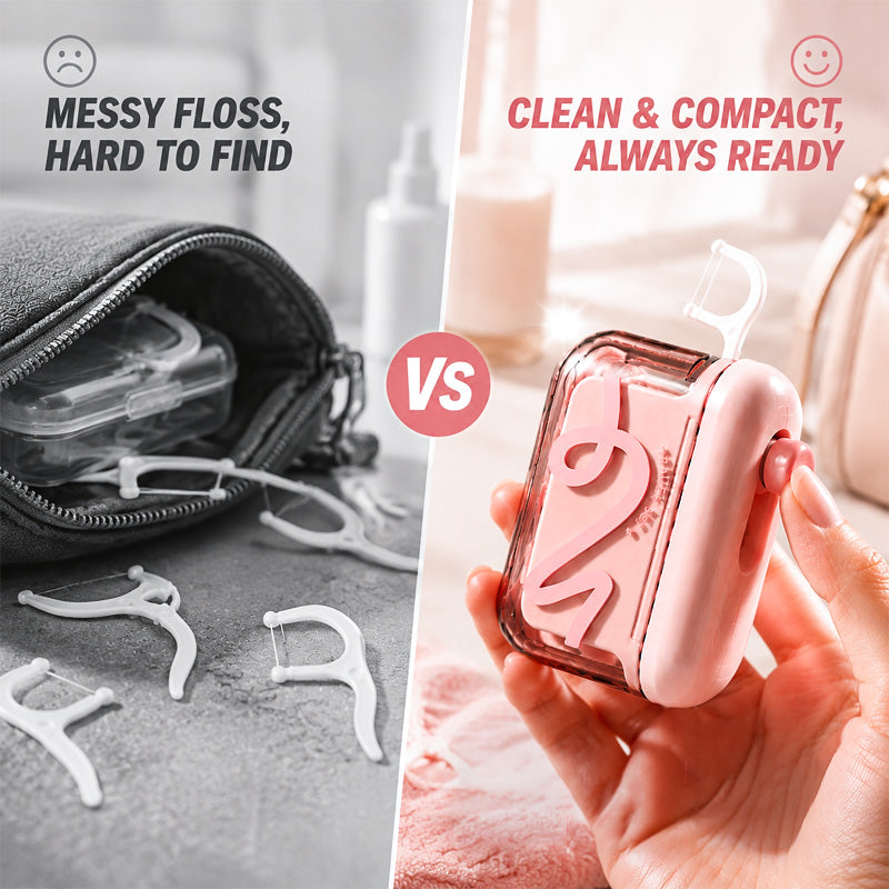 🦷✨Martie™ Automatic Pop-Up Floss Dispenser – Press & Pick