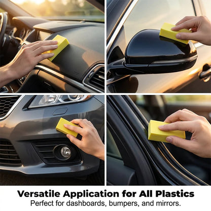 🚗 Restore Faded Plastic in Seconds — Like-New Shine & Protection