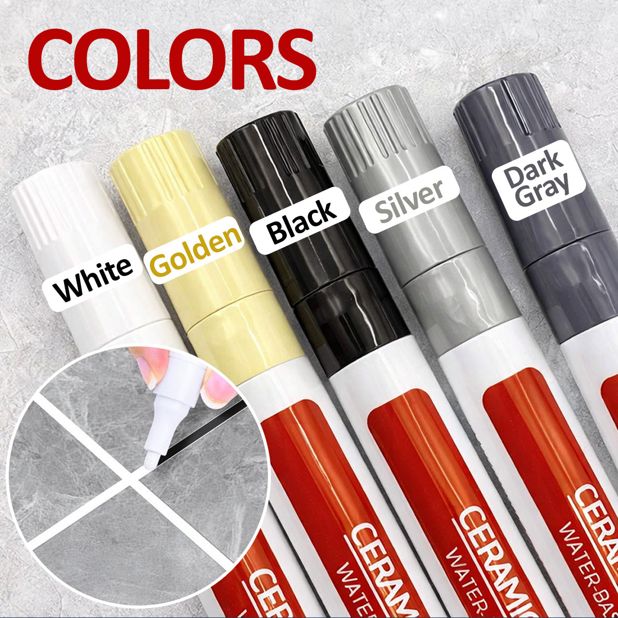 🖌️Martie™ Anti-Mould & Waterproof Joint Pen for Ceramic Tiles!