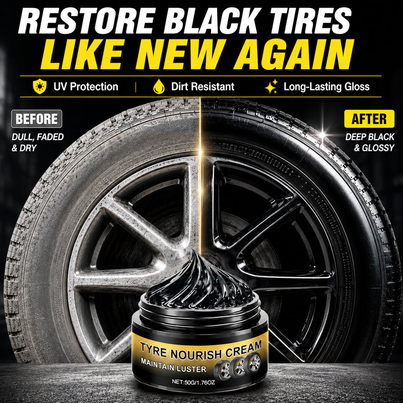Martie™ Tire Shine Wax – Restore Deep Black Tires & Protect Against UV Damage (Offer)