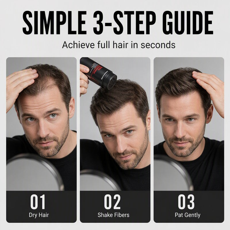 Instant Hair Building Fibers – Hairline Filler & Fuller-Looking Hair