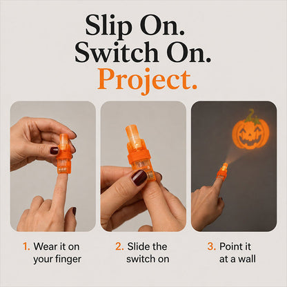 🎃 Halloween Finger Projector Lights – Mini Pattern Projector (offer)