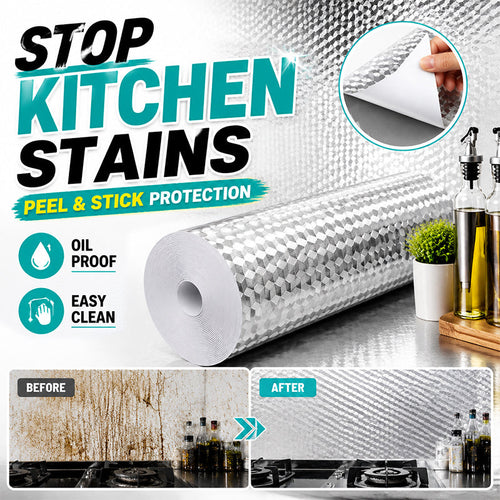 📢50% OFF !! ⏰Kitchen Peel and Stick Wallpaper Backsplash Waterproof Kitchen Stickers (offer)