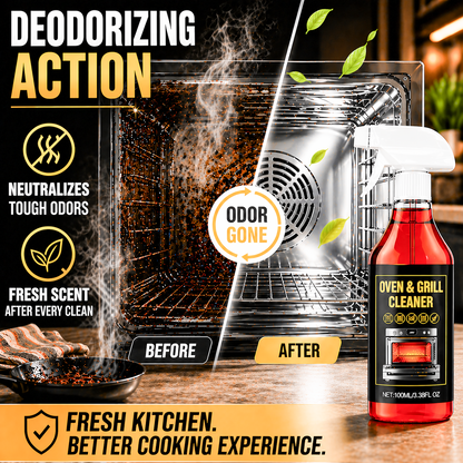 🔥Martie™ No-Scrub Oven & Grill Cleaner for Stubborn Grease & Burnt Residue