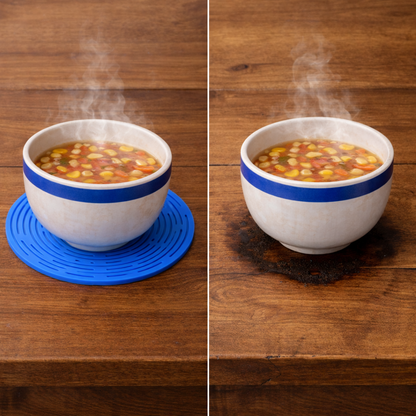Martie™ 2-in-1 Zero-Void™ Silicone Mesh Bag & Heat-Resistant Trivet Mat for Hot Bowls