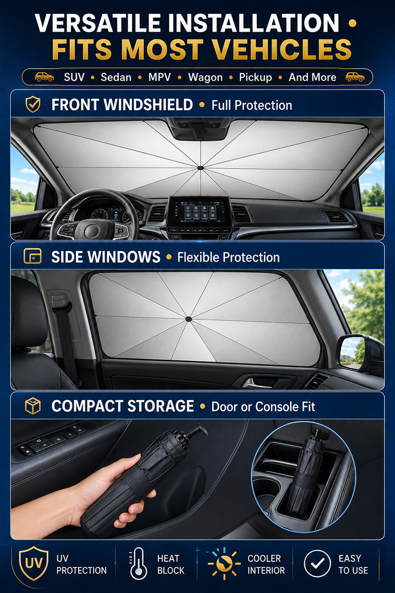 🔥Last Day 50% OFF - Martie™ 2026 Upgraded Car Windshield Sun Shade Umbrella