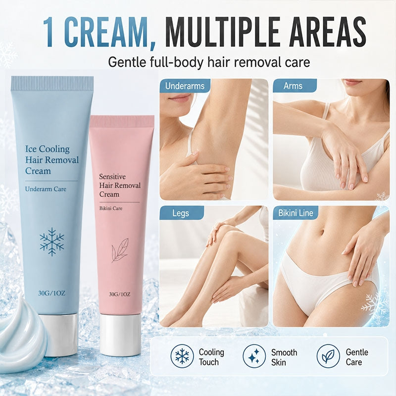 Targeted Hair Removal Cream — Complete Removal. No Dark Dots. Inhibits Regrowth.