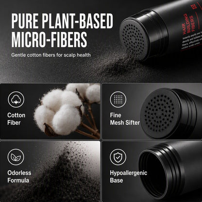 Instant Hair Building Fibers – Hairline Filler & Fuller-Looking Hair