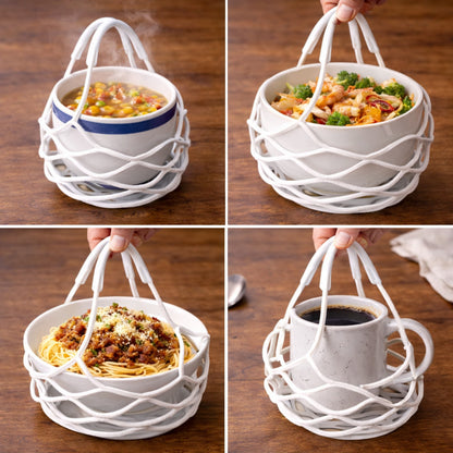Martie™ 2-in-1 Zero-Void™ Silicone Mesh Bag & Heat-Resistant Trivet Mat for Hot Bowls