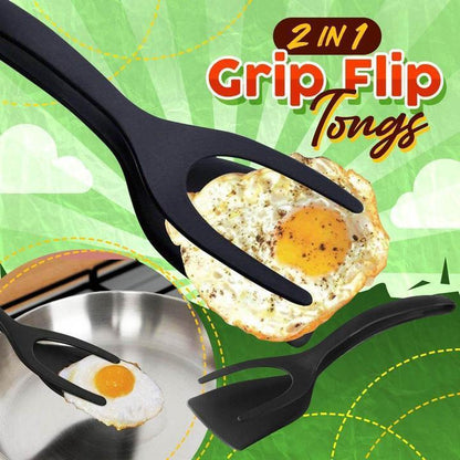 🔥Martie™ 2 In 1 Grip Flip Tongs