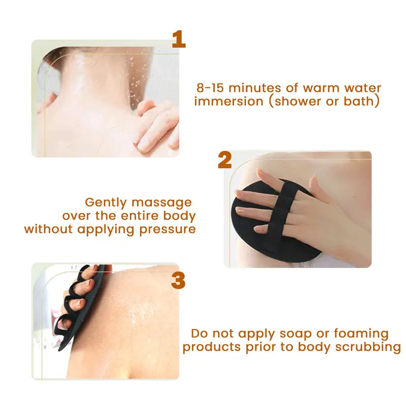 Martie™ Soft Silicone Shower Scrubber – Gentle Exfoliating Body Brush