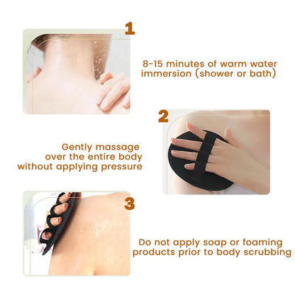Martie™ Soft Silicone Shower Scrubber – Gentle Exfoliating Body Brush