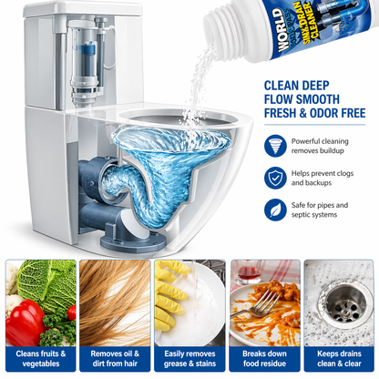 Martie™ Fast-Acting Drain Cleaner Powder for Hair, Grease & Tough Clogs