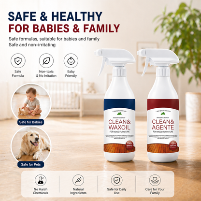 ✨Martie™ Wood Floor Cleaner & Polish – Restore Shine & Protect