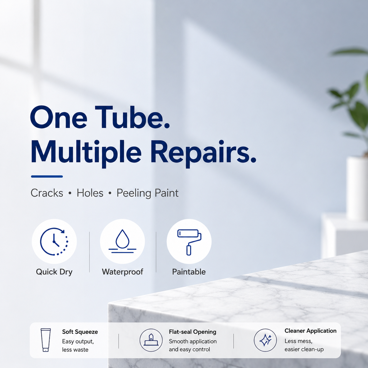 🛠️ Wall Crack Repair Paste — Restore Damaged Walls Fast & Easy