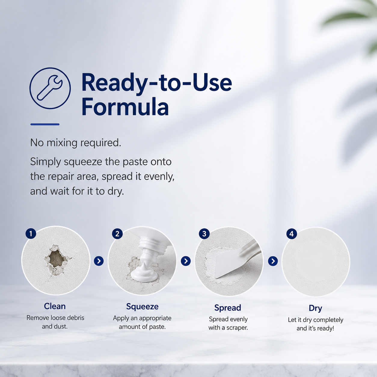 🛠️ Wall Crack Repair Paste — Restore Damaged Walls Fast & Easy