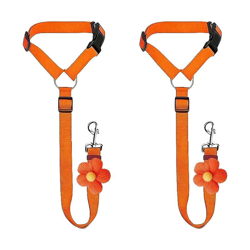 2-in-1 Dog Car Seat Belt & Walking Leash