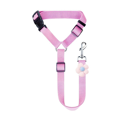 2-in-1 Dog Car Seat Belt & Walking Leash