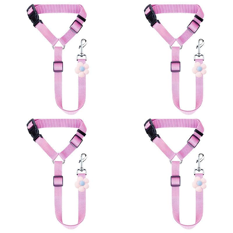2-in-1 Dog Car Seat Belt & Walking Leash