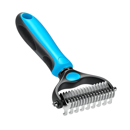 Martie™ Professional Double-Sided Pet Grooming Rake ✨ Undercoat Deshedding Tool for Dogs & Cats 🐶🐱