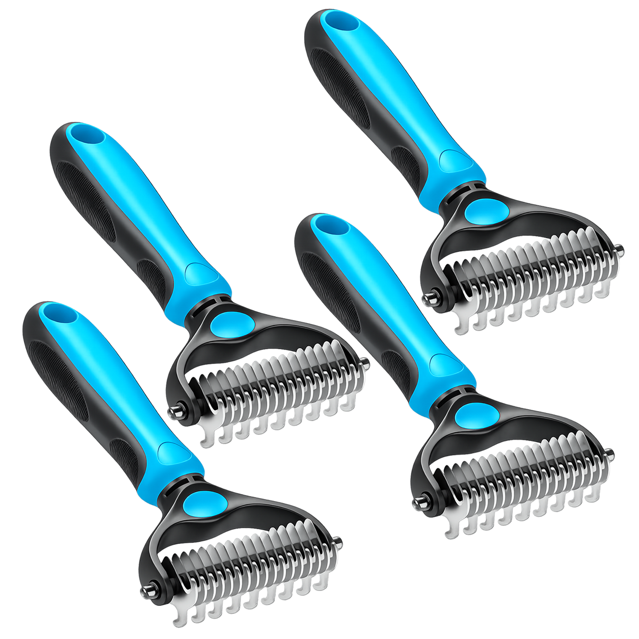 Martie™ Professional Double-Sided Pet Grooming Rake ✨ Undercoat Deshedding Tool for Dogs & Cats 🐶🐱