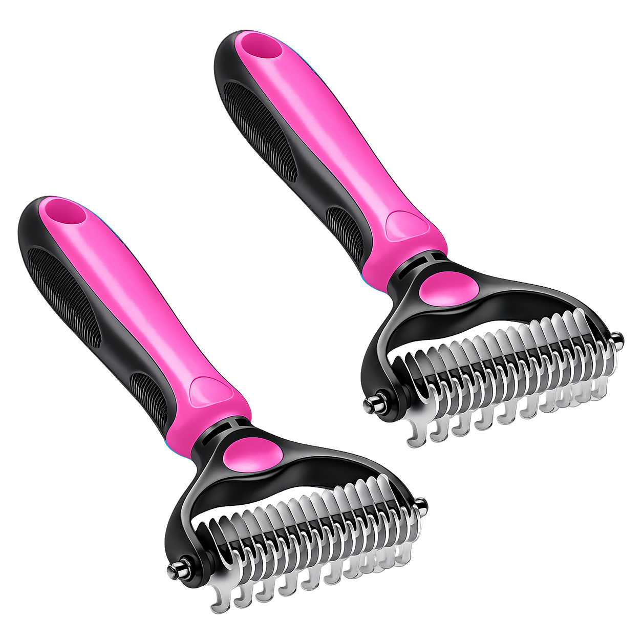 Martie™ Professional Double-Sided Pet Grooming Rake ✨ Undercoat Deshedding Tool for Dogs & Cats 🐶🐱