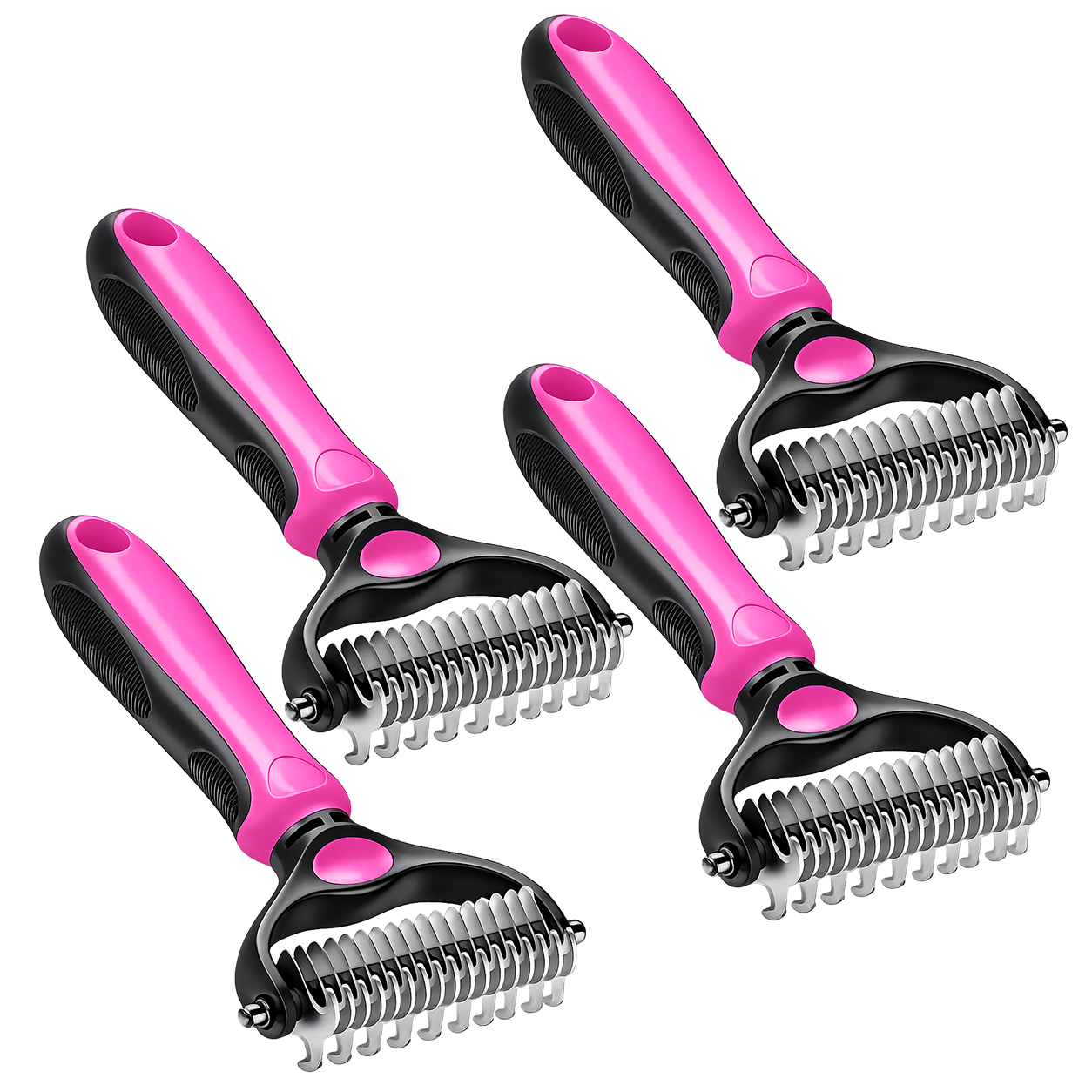 Martie™ Professional Double-Sided Pet Grooming Rake ✨ Undercoat Deshedding Tool for Dogs & Cats 🐶🐱