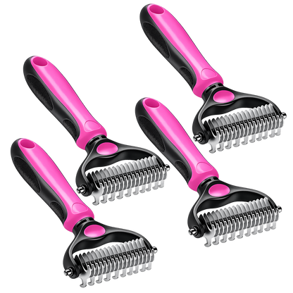 Martie™ Professional Double-Sided Pet Grooming Rake ✨ Undercoat Deshedding Tool for Dogs & Cats 🐶🐱