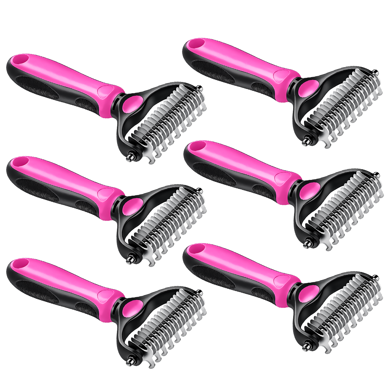 Martie™ Professional Double-Sided Pet Grooming Rake ✨ Undercoat Deshedding Tool for Dogs & Cats 🐶🐱