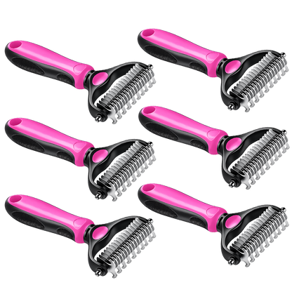 Martie™ Professional Double-Sided Pet Grooming Rake ✨ Undercoat Deshedding Tool for Dogs & Cats 🐶🐱