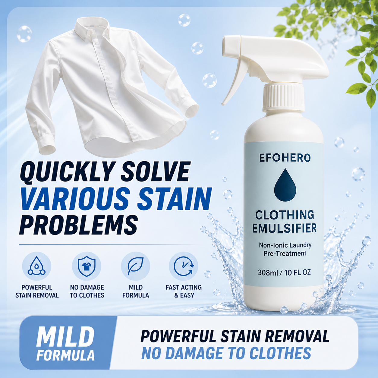 Martie™ Clothing emulsifier, Non-Ionic Laundry Pre-Treatment - Your Go-To Laundry Cleaner✨