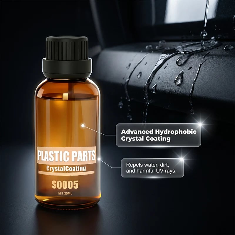 🚗 Restore Faded Plastic in Seconds — Like-New Shine & Protection