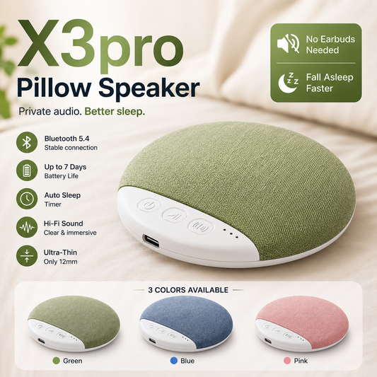 😴 Fall Asleep Faster with Private Pillow Audio – Hi-Fi Sleep Speaker