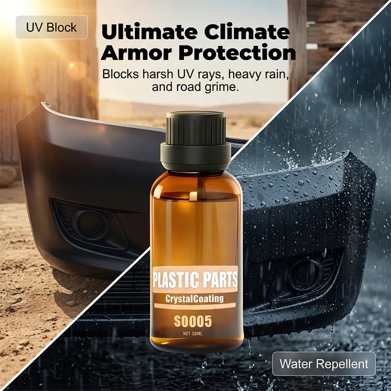 🚗 Restore Faded Plastic in Seconds — Like-New Shine & Protection