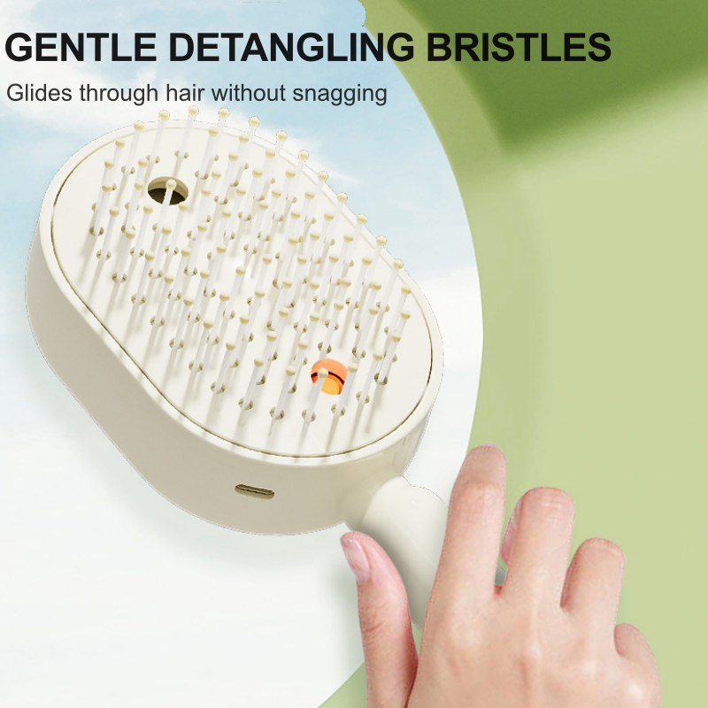 ✨ 50% OFF! Martie™ Mist Hair Smoothing Brush With Red Light Care