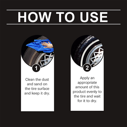 Martie™ Tire Shine Wax – Restore Deep Black Tires & Protect Against UV Damage
