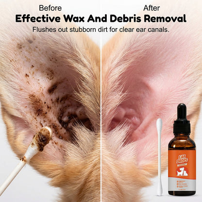 🐶🐱 Martie™ Gentle Dog & Cat Ear Cleaner for Wax & Odor Care