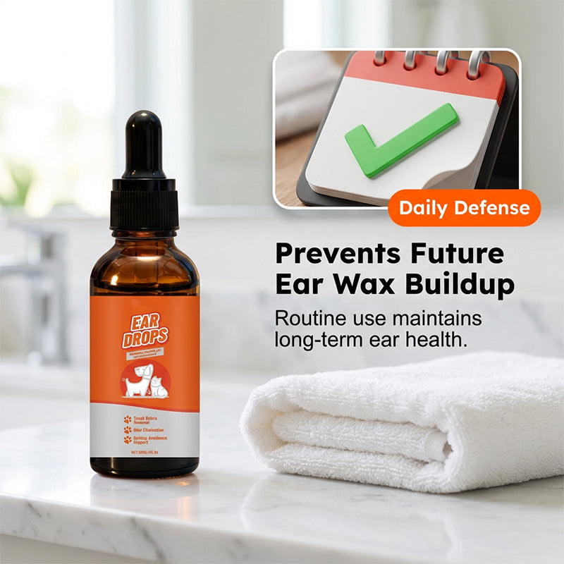 🐶🐱 Martie™ Gentle Dog & Cat Ear Cleaner for Wax & Odor Care