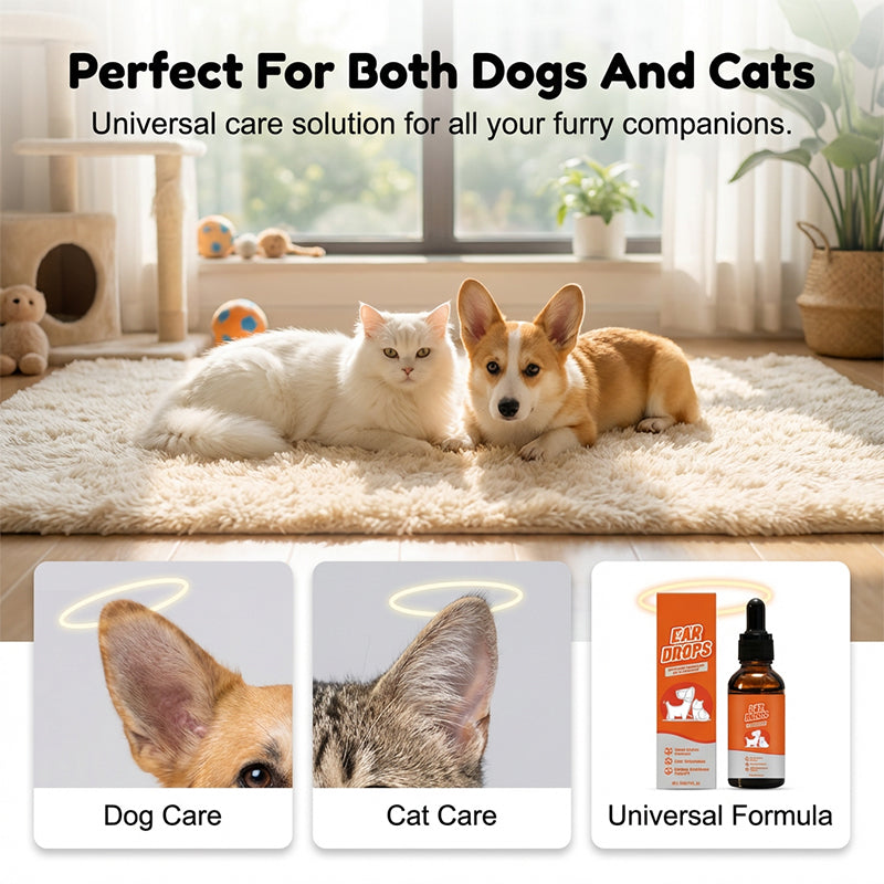 🐶🐱 Martie™ Gentle Dog & Cat Ear Cleaner for Wax & Odor Care