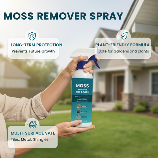 Martie™  Multi-Surface Roof Moss & Algae Cleaner Spray (Offer)